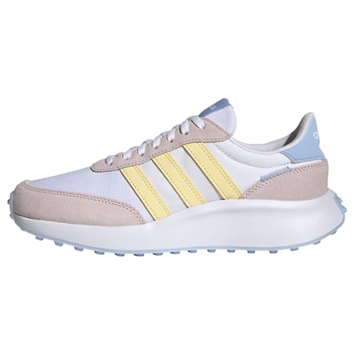adidas Run 70s Shoes, Zapatillas Mujer, Ftwr White Almost Yellow Almost Pink, 38 2/3 EU