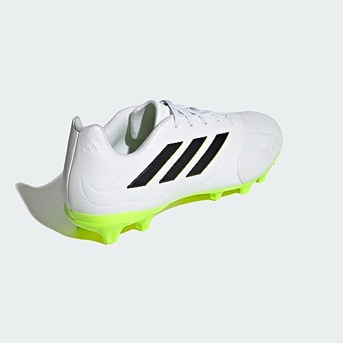 adidas Copa Pure.3 Multi-Ground Boots, Football Shoes Unisex Adulto, FTWR White/Core Black/Lucid Lemon, 44 EU