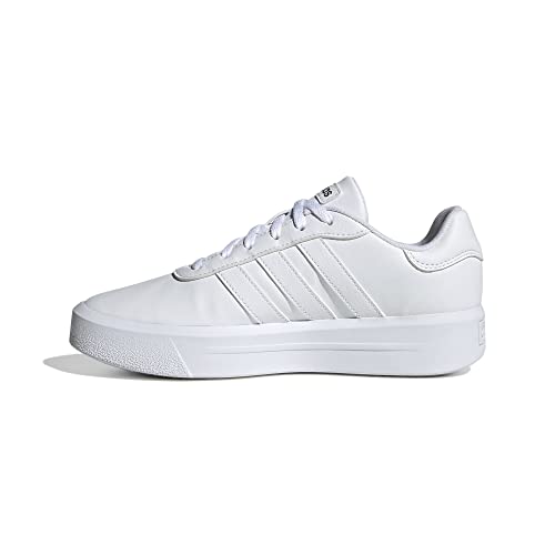adidas Court Platform, Sneaker Mujer, FTWR White/FTWR White/Core Black, 38 EU
