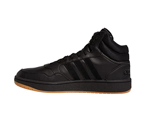 adidas Hoops 3.0 Mid Classic Vintage Shoes Basketball, Zapatillas Hombre, Core Black/Core Black/FTWR White, 39 1/3 EU