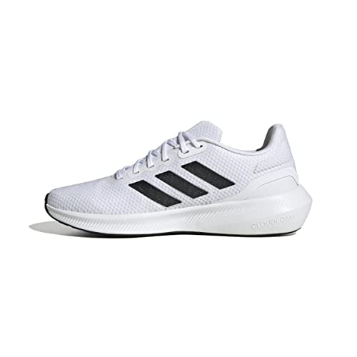 adidas Runfalcon 3.0 Shoes, Zapatillas Hombre, FTWR White/Core Black/FTWR White, 44 EU