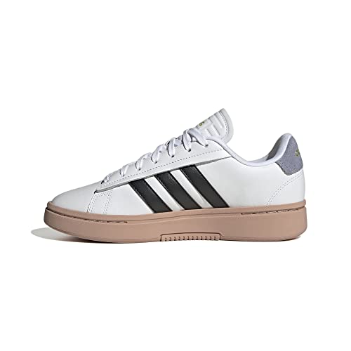 adidas Grand Court Alpha, Sneaker Mujer, FTWR White/Core Black/Silver Violet, 42 2/3 EU