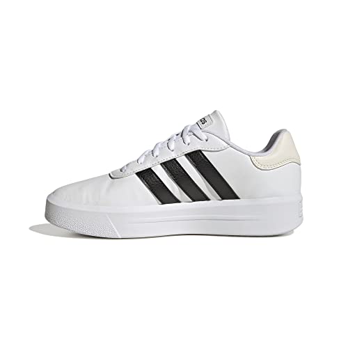 adidas Court Platform, Sneaker Mujer, Blanco (FTWR White/Core Black/Chalk White), 39 1/3 EU