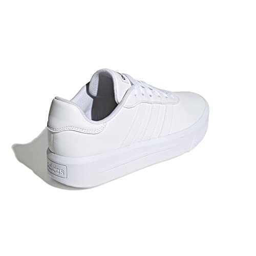 adidas Court Platform, Sneaker Mujer, FTWR White/FTWR White/Core Black, 38 EU