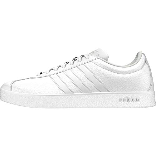 adidas VL Court 2.0, Zapatillas de Deporte Mujer, Blanco (Footwear White Footwear White Cyber Metallic), 38 EU