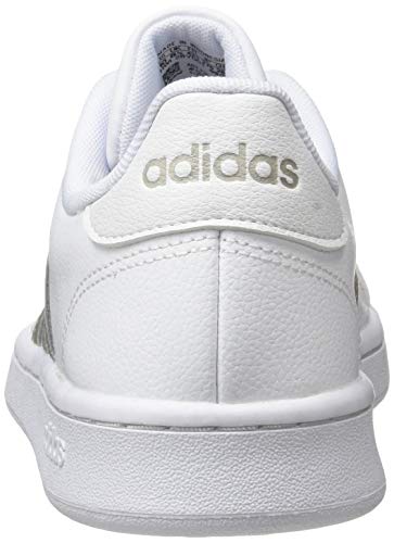 adidas Grand Court, Sneakers Mujer, Footwear White Platin Metallic Footwear White, 36 EU