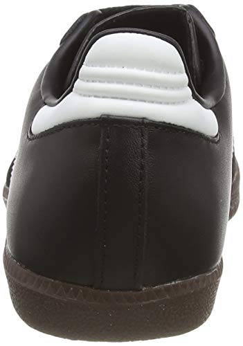 adidas Samba Leather, Zapatillas Bajas Hombre, Negro (Core Black/FTWR White/Core Black), 42 EU