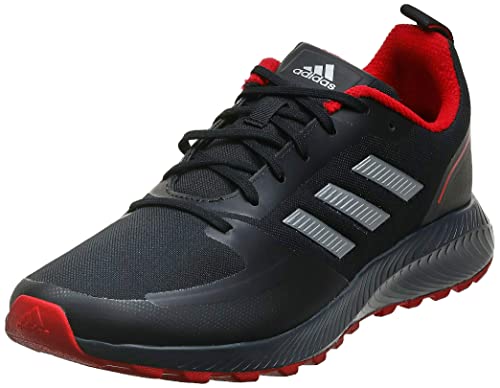 adidas Runfalcon 2.0 TR, Road Running Shoe Hombre, Core Black Silver Metallic Grey, 43 1/3 EU