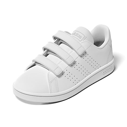 adidas Advantage Court Lifestyle Hook-and-Loop, Shoes-Low, FTWR White/FTWR White/Grey One, 35 EU