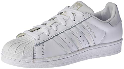 adidas Superstar W, Zapatillas Mujer, Blanco (Footwear White/Footwear White/Grey 0), 37 1/3 EU